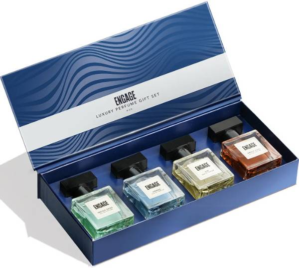 Engage Luxury Perfume Gift Pack For Men, Travel Sized 100ml (25ml X 4) Perfume - 100 ml