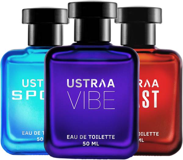 USTRAA Vibe , Beast & Sport EDT - 50ml - Perfume for Men Eau de Toilette - 150 ml
