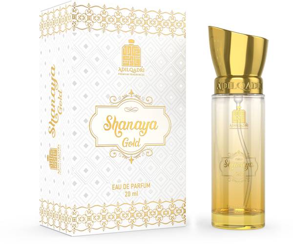 Adilqadri Shanaya Gold Perfume, Arabic And Woody Fragrance Long Lasting Eau de Parfum - 20 ml