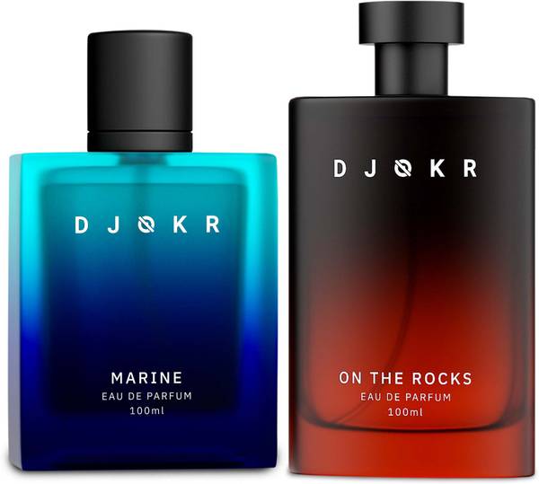 DJOKR Marine & On The Rocks Perfumes Combo For Men | Long Lasting Fragrance Spray Eau de Parfum - 200 ml
