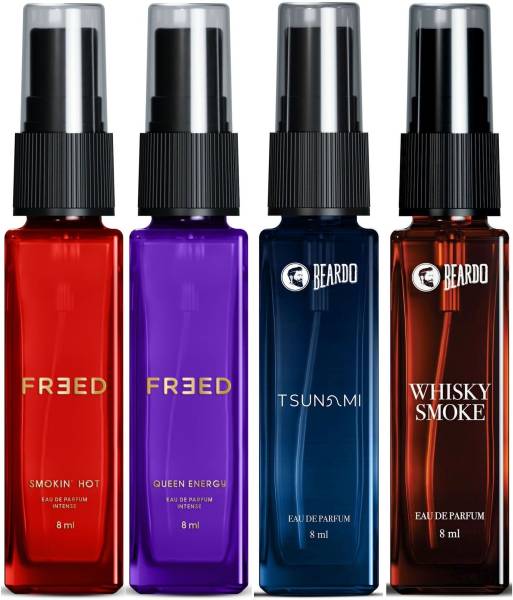 BEARDO Whisky Smoke & Tsunami Perfume with FREED Smokin' Hot & Queen Energy EDP Perfume - 32 ml