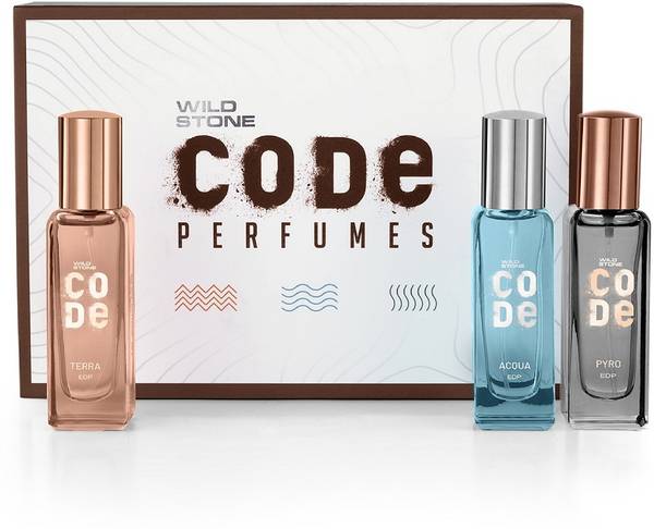 Wild Stone CODE Luxury Perfume Gift Set for Men- 20ML x 3, Long-Lasting Premium Perfume for Him Eau de Parfum - 60 ml