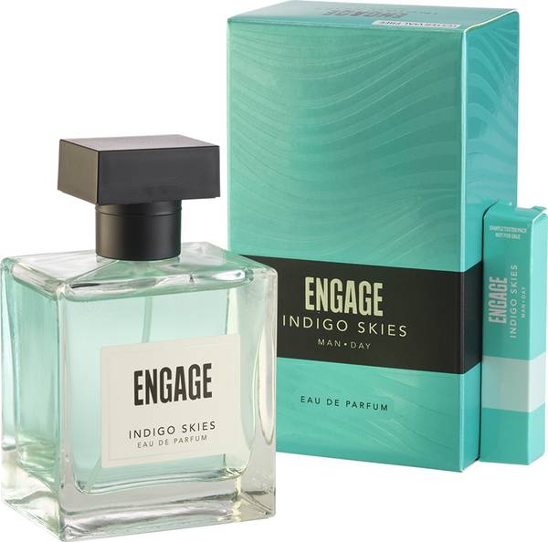 Engage Indigo Skies Perfume,Long Lasting,Fresh and Earthy,For Everyday Use,Tester Free Eau de Parfum  -  100 ml