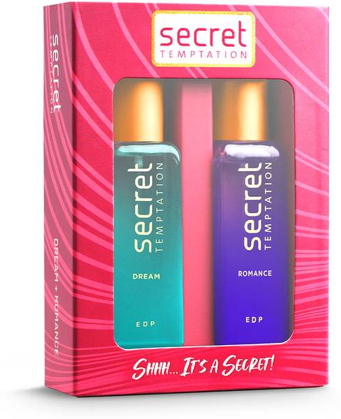 secret temptation Perfume Gift Set for Women - 20ml Each l Long Lasting Fragrance Gift for Her | Eau de Parfum - 40 ml