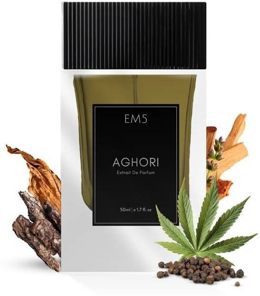 Em5 Aghori Extrait De Parfum (38%) Spray for Men | Woody, Smoky, Animalic Perfume Extrait De Parfum - 50 ml