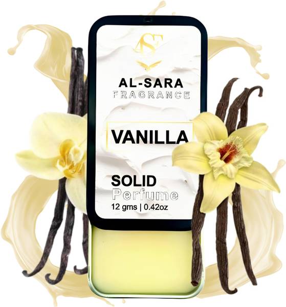 AL SARA FRAGRANCE Vanilla Solid Perfume | Long-Lasting, Non-Greasy Perfume | Travel-Friendly Eau de Cologne - 12 ml