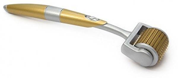 ZGTS Derma Roller 1.00 mm 192 Needles Gold Plated Titanium Alloy Needles Rolle Personal Care Appliance Combo