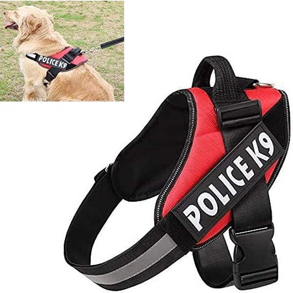 Hachiko Dog Need K9 Police Body Belt Padded Harness No Pull Harness | Adjustable Strap Dog Standard Harness