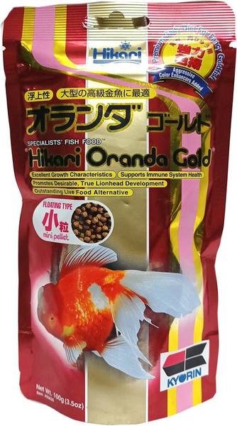 hikari fish food Hikari Oranda Gold Fish Food 100gm (3.5oz) 0.1 kg Dry Adult, Young, Senior Fish Food