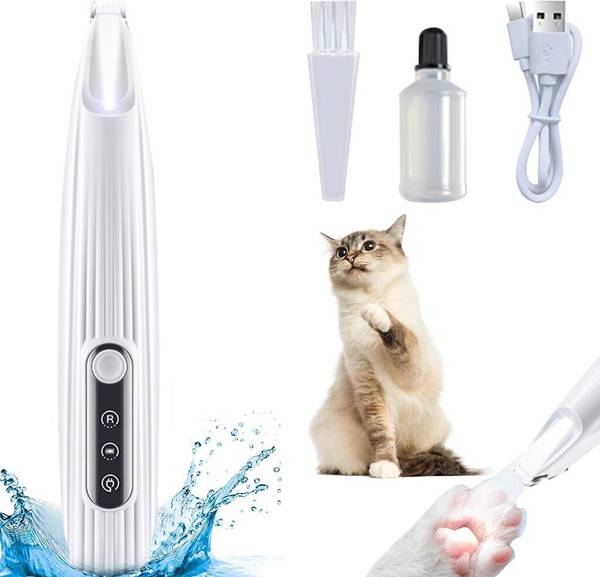Qpets Electric Dog Grooming Clippers for Pets and Cats Quiet Grey Pet Hair Trimmer