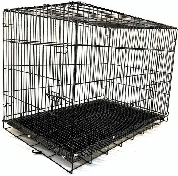 PetJoy Pet Single Door Folding Metal Cage with Removable Tray for Dog
