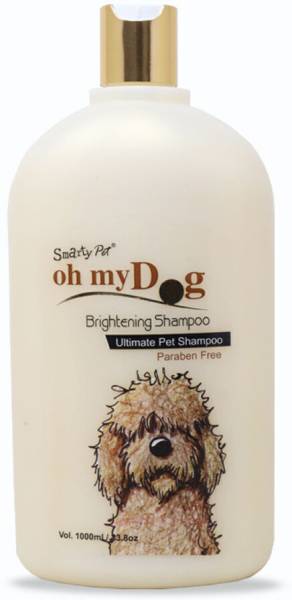 Waggy Zone Naturally Organic Oh My Dog Shampoo Shiny and Soft Fur (Brightening) Whitening and Color Enhancing Mild Dog Shampoo