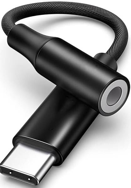 HOMEMO Black Type C to 3.5 mm Jack Adapter DAC Mobile Compatible Headphone Stereo Audio Aux Phone Converter