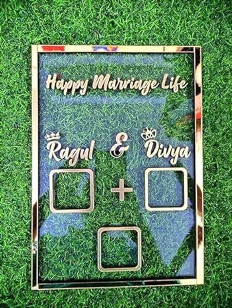 inventoo Couple Thumb Impression Gift | Wedding Thumb Print | Couple Gift 8 inch Wedding Thumb Print