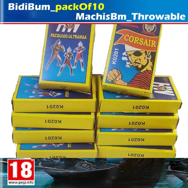 Kids GameToy Diwali BD Bam kids Festival Toy Deepwali (Pack of 10 Bidi Bam Throw Sound)