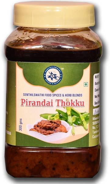 SENTHILSWATHI FOOD SPICES & HERB BLENDS PIRANDAI THOKKU HOME MADE PURE GINGELLY OILNO PRESERVATIVES CHETTINADU SPICEL Mixed Pickle