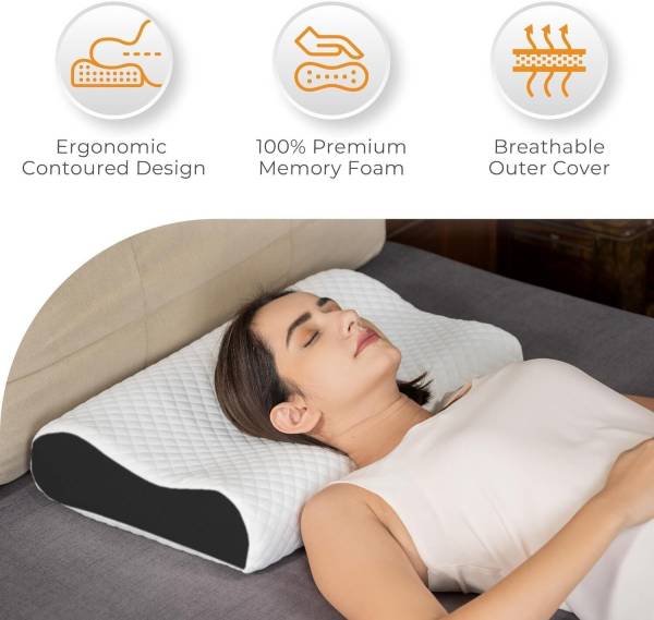Flipkart SmartBuy MEMORY FOAM ORTHOPEDIC Memory Foam Solid Sleeping Pillow Pack of 1