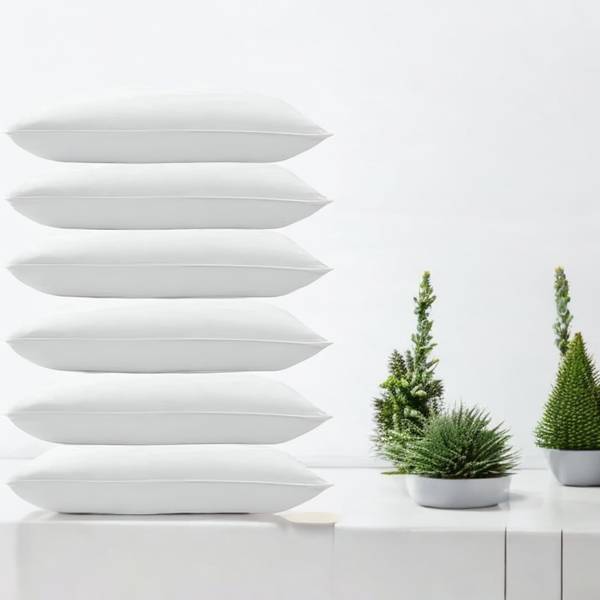 GZZZSD Microfibre Solid Sleeping Pillow Pack of 6