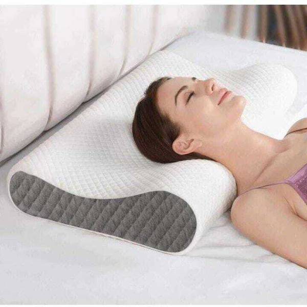 ALFEN Cervical Contour Memory Foam Pillow, Stomached, Anti-Snoring, Side Sleepers Memory Foam Geometric Orthopaedic Pillow Pack of 1