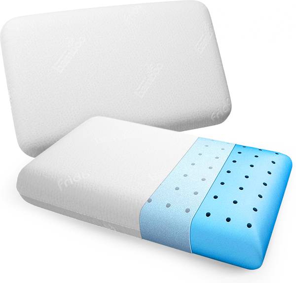 Frido Sleeping Pillow Memory Foam Solid Orthopaedic Pillow Pack of 2