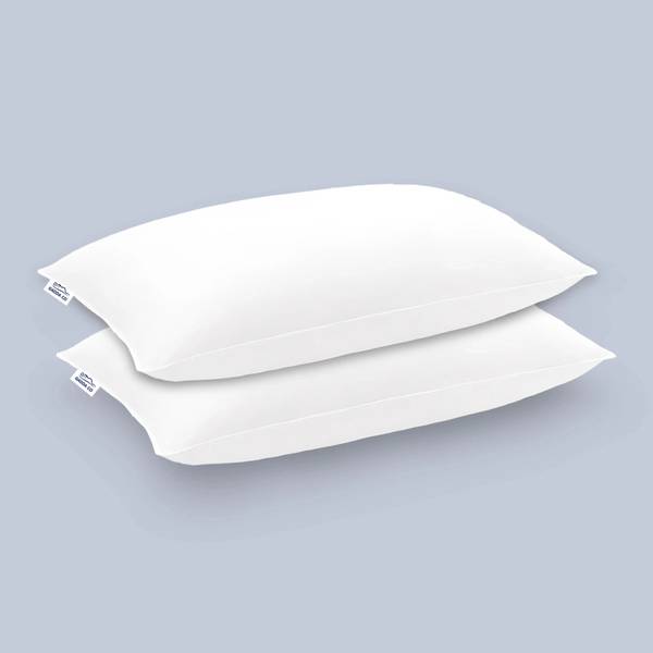 GADDA CO Hollow Sleeping Fiber Pillow | Height Adjustable Sleeping Pillow, Polyester Fibre Solid Sleeping Pillow Pack of 2