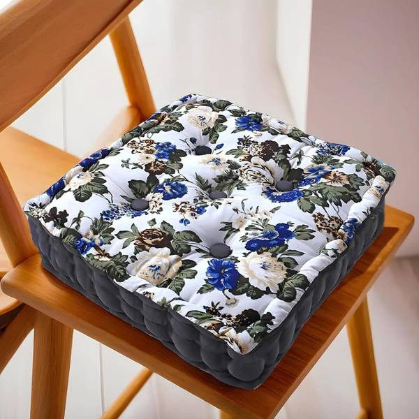 HOMESTIC by Kuber Industries Microfibre Floral Chair Pad Pack of 1