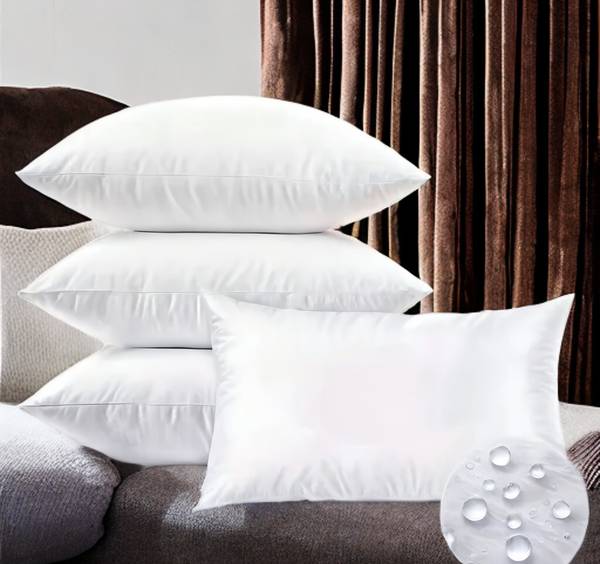 LIPONOS LUXURY Polyester Fibre Solid Sleeping Pillow Pack of 4