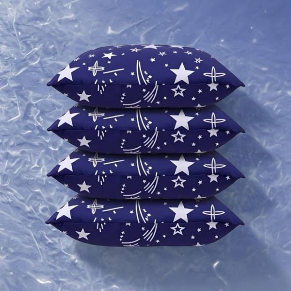 SOFT SNOOZE Luxury Microfibre Abstract Sleeping Pillow Pack of 4