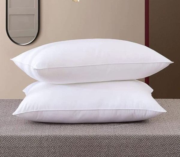 deuka Cotton Sleeping Pillow Pack of 1 Solid Home and Kitchen