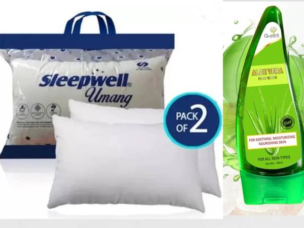 Sleepwell Microfibre Solid Sleeping Pillow Pack of 2 Price History