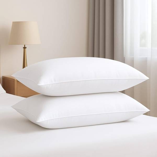 rubi creation Foam Solid Sleeping Pillow Pack of 2