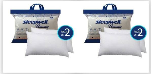 Sleepwell Microfibre Solid Sleeping Pillow Pack of 4