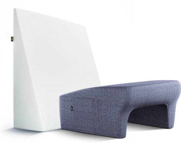 Frido Lap Desk Pillow & Wedge Cushion Combo Memory Foam Solid Body Pillow Pack of 2