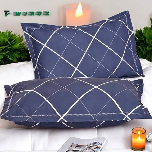 TWIROX LUXURY Microfibre Solid Sleeping Pillow Pack of 2
