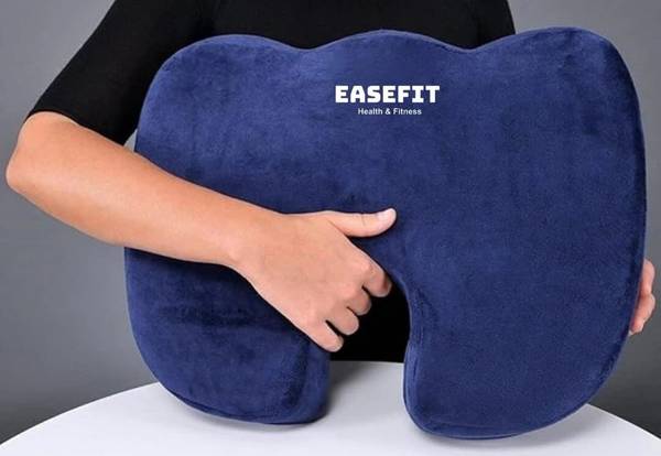 EASEFIT EASEFIT Coccyx & Tailbone Pain Relief Cushion (Blue)  Ideal Valentines Gift Foam Solid Orthopaedic Pillow Pack of 1