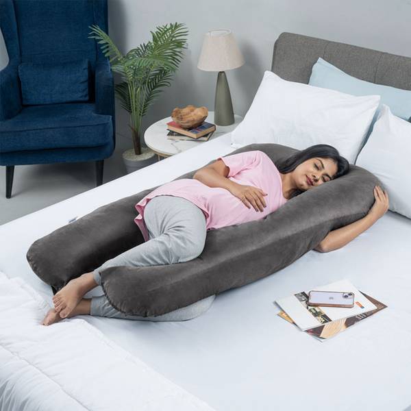 Wakefit U-Shape Memory Foam Solid Pregnancy Pillow Pack of 1