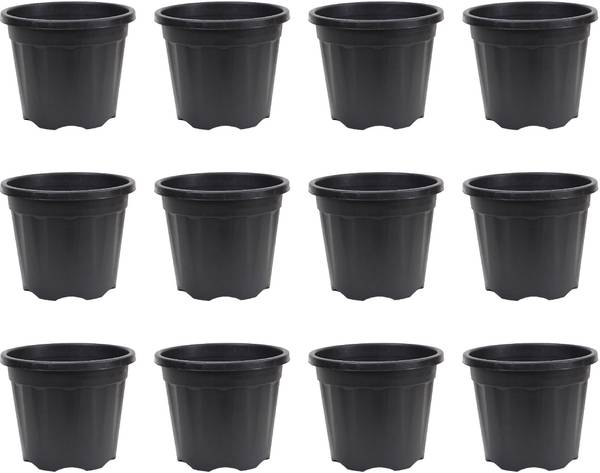 UGAOO Gardening Pots for Indoor & Outdoor Plants (10 inch, Set of 12) Plant Container Set