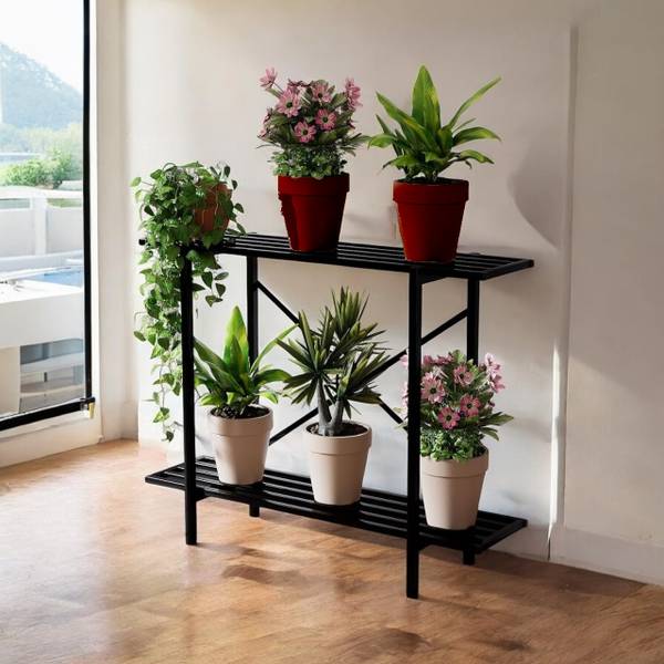 Iron Lands GREEK Pot Stand 3 FEET Spectacular Heavy Duty Metal Plant Stand Plant Container Set