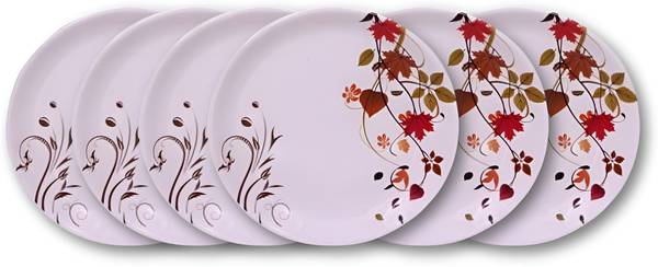 Feast SELECT ROUND MODEL (102) 7 INCH HALF DINNER PLATE SET 6 PCS OF MELAMINE Dinner Plate