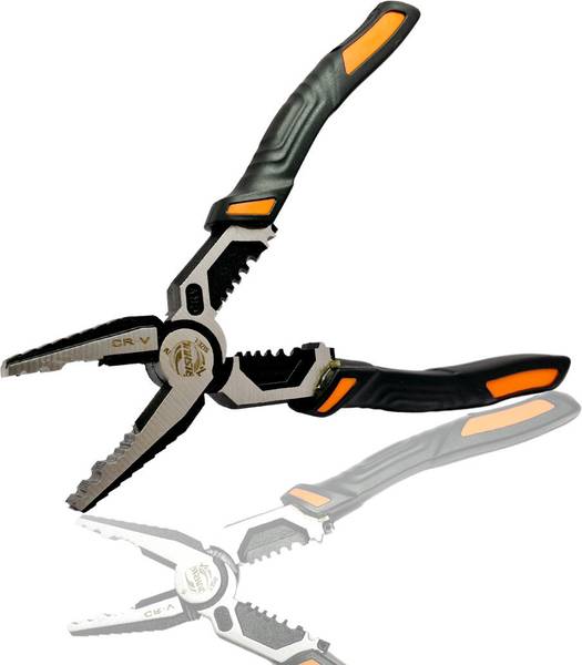 Trishul Multifunctional Lineman Plier with Gripping, Wrench, Cutter, Crim CRV pack of 1 Lineman Plier