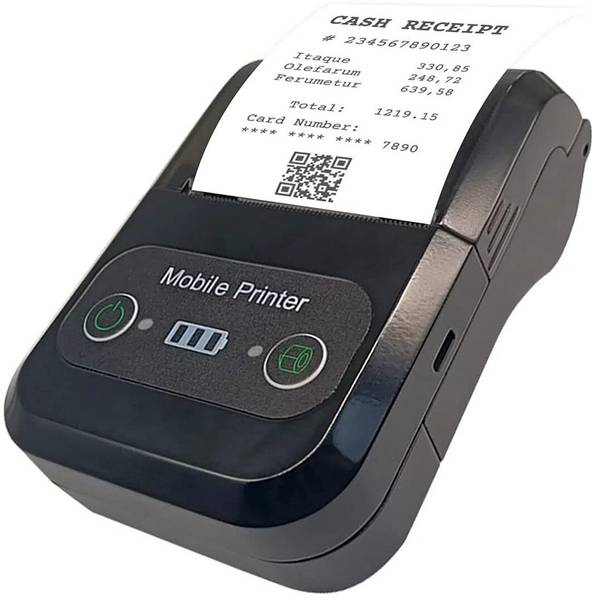F2C Thermal Bluetooth Receipt Printer 2 inch for billing with 2600mAh