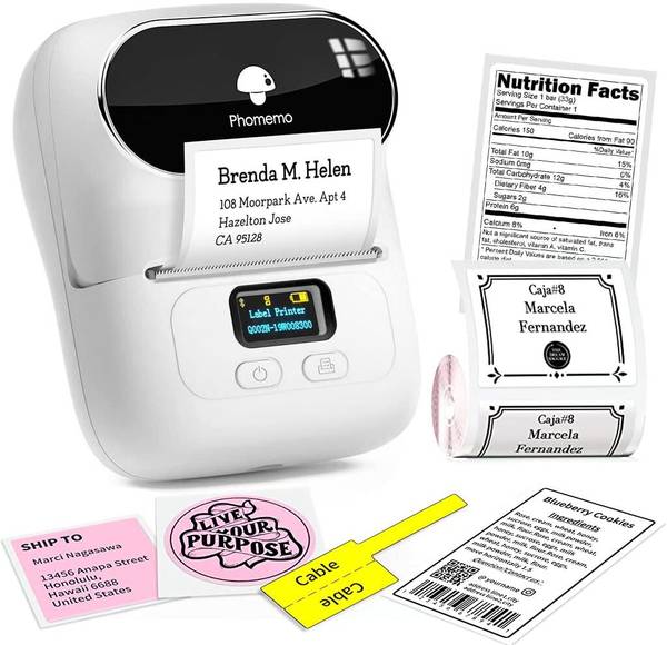 HASTHIP Thermal Printer Mini Bluetooth Thermal Print Inkfree