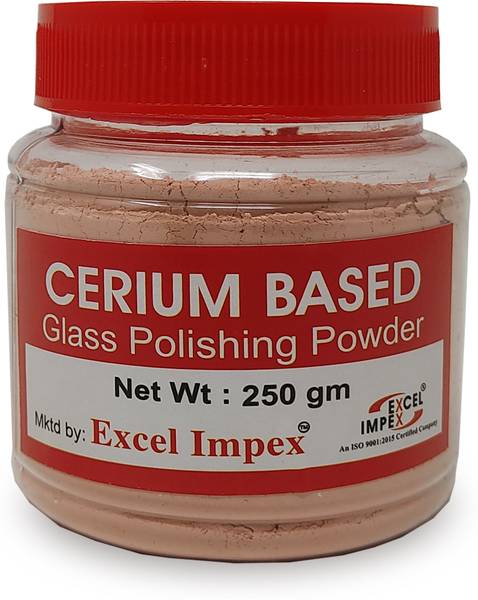 EXCEL IMPEX C250 Cerium Oxide Glass Polishing Powder For Polishing glass & Mirror Glass 250 Gram Glass Polisher