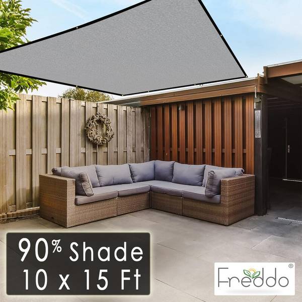 Freddo Sun Shade Net 10 X 15 Ft With Brass Eyelet 90% Sun and UV Blockage Portable Green House