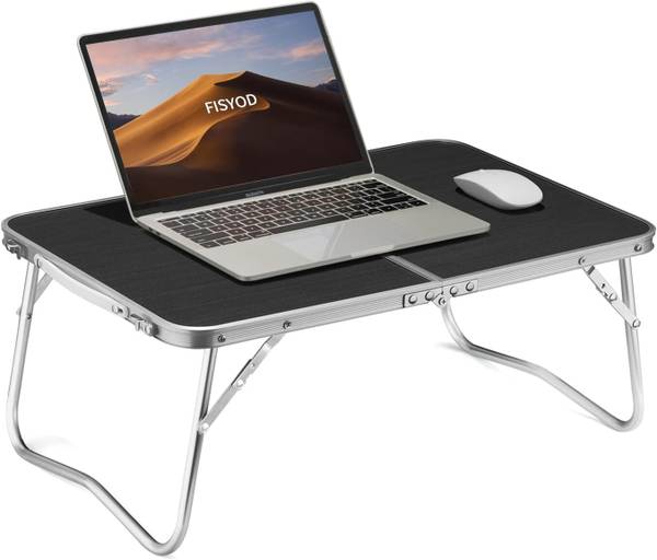 Keekos Laptop Desk, Portable Foldable Cup Holder Laptop Bed Tray Table with Drawer Metal Portable Laptop Table
