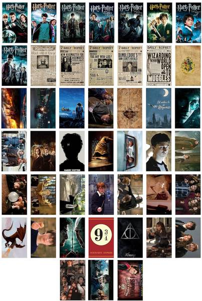 Harry Potter Poster - Harry Potter Merchandise - Harry potter Accessories - Harry Potter Posters for Wall - Harry Potter Stickers for room decor - har...