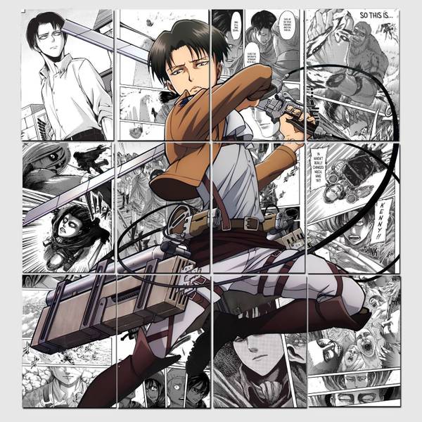 Set of 12 Levi manga kit wall decor 300 GSM hard poster Attack on Titan posters Paper Print (11.7 inch X 8.3 inch) Photographic Paper Photographic Pap...