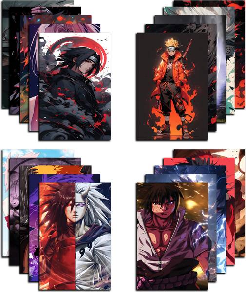 Naruto Anime Posters for Wall Collage Kit Of 20 posters  9 x 6 Inches  Unframed Paper Print