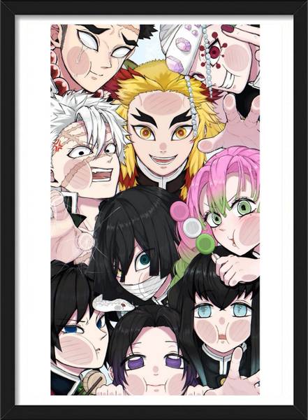 All Hashira's | Demon Slayer Framed Poster | Anime Framed Posters Paper Print