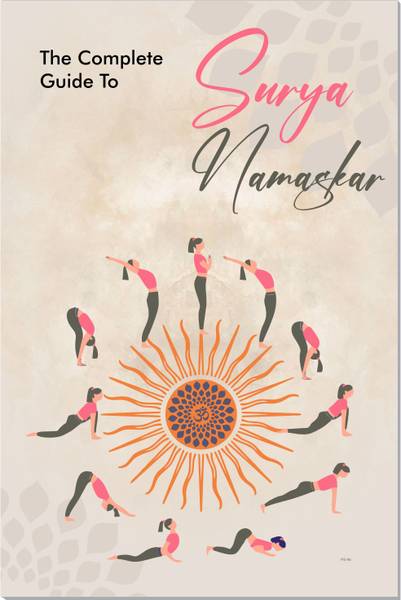 Surya Namaskar Yoga Posters for Wall Decoration (12 x 18), Meditation ...